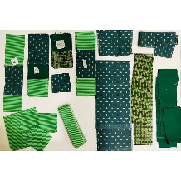 Unfinished Patchwork Xmas Quilt Top Table Runner Kit - "Quilt-As-You-Sew"  *READ - Picture 4 of 7